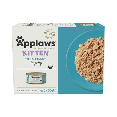 Applaws Cat Tin Kitten Tuna Fillet Multipack 4x6x70g